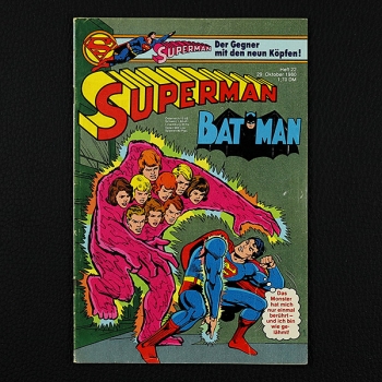 Superman Comic Nr. 22  / 1980 Comic Ehapa