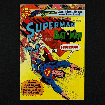 Superman Comic Nr. 15  / 1980 Comic Ehapa