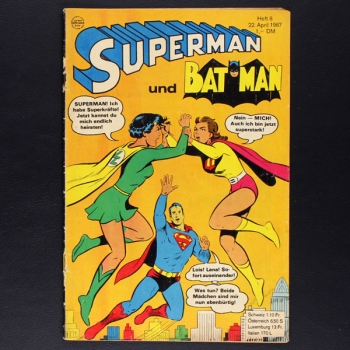 Superman Comic Nr. 8 1967 Comic Ehapa