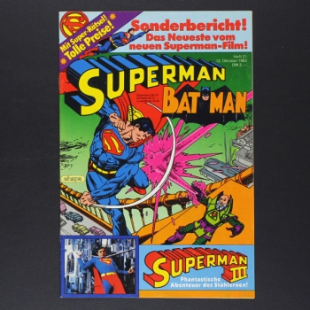 Superman Nr. 21 Jg. 1983 Comic Ehapa