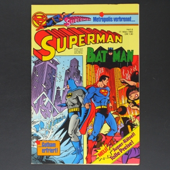 Superman Comic Nr. 6 1982 Comic Ehapa