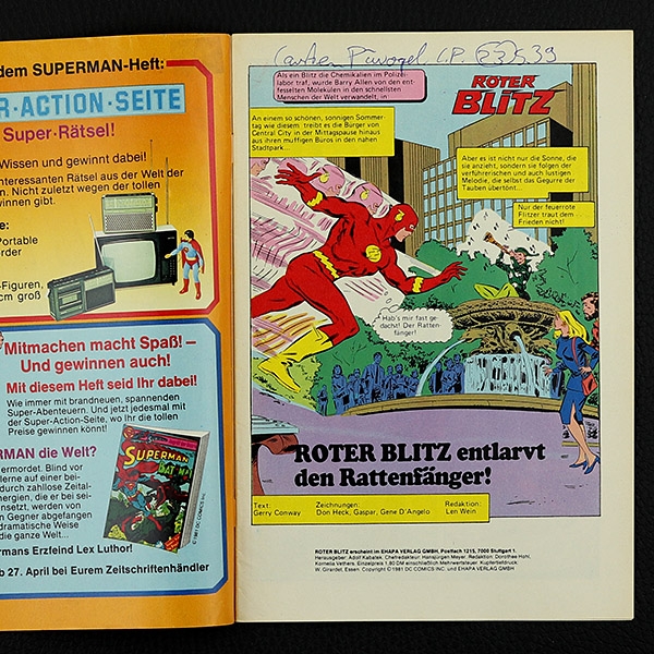 Roter Blitz Nr. 5  / 1981 Comic Ehapa