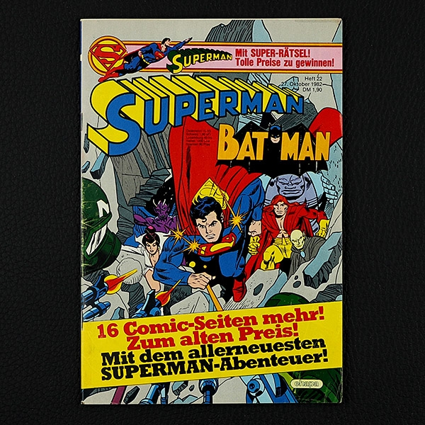 Superman Comic Nr. 22  / 1982 Comic Ehapa