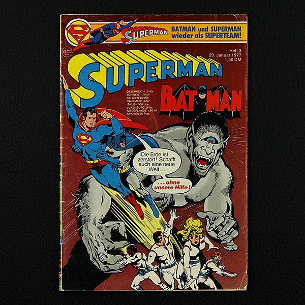 Superman Comic Nr. 3  / 1977 Comic Ehapa