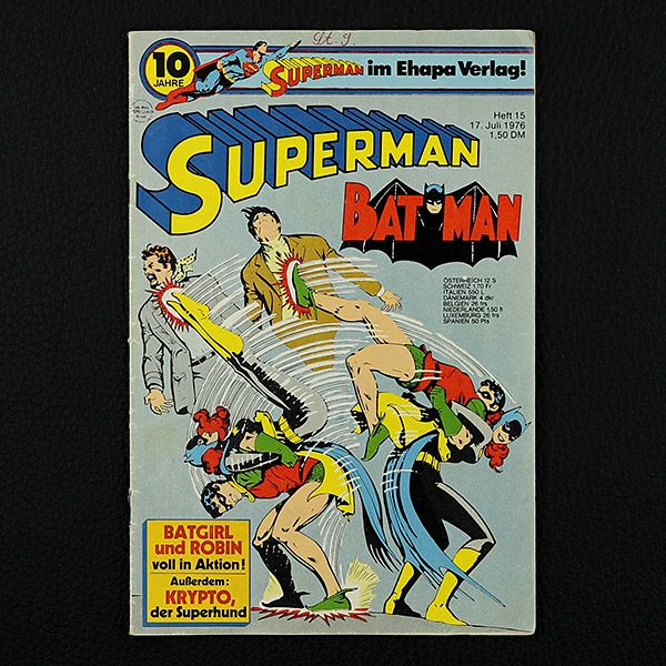 Superman Comic Nr. 15  / 1976 Comic Ehapa