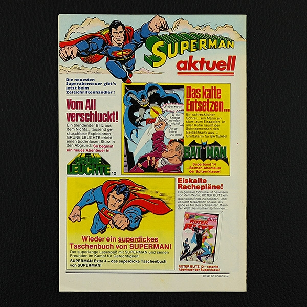 Superman Nr. 23 / 1981 Ehapa Comic