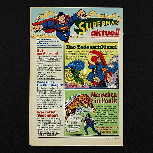 Superman Nr. 10 / 1981 Ehapa Comic