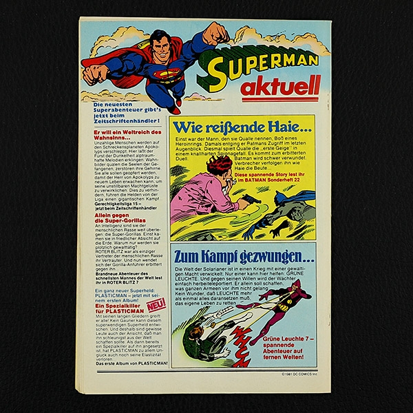 Superman Nr. 13 / 1981 Ehapa Comic