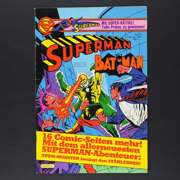 Superman Nr. 3 Jg. 1983 Comic Ehapa