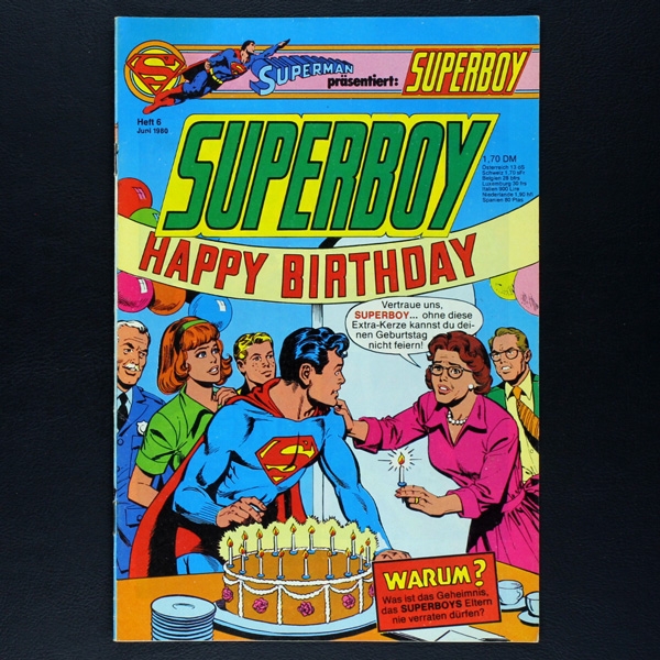 Superboy Nr. 6 1980 Comic Ehapa