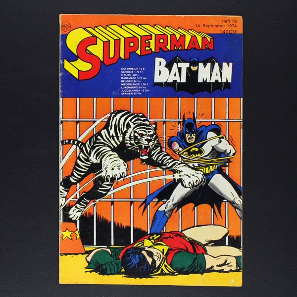 Superman Nr. 19 Jg. 1974 Comic Ehapa