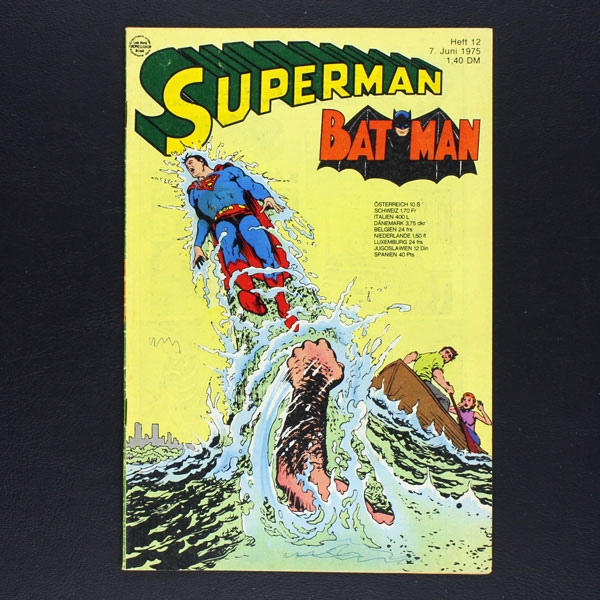 Superman Nr. 12 Jg. 1975 Comic Ehapa