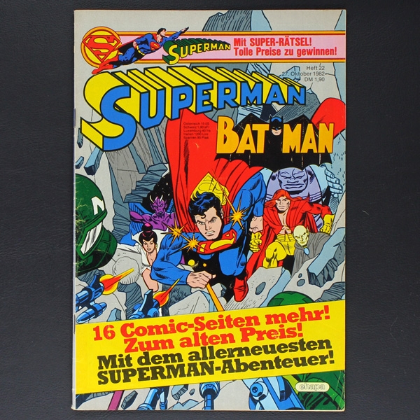 Superman Comic Nr. 22 1982 Comic Ehapa