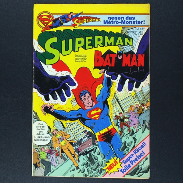 Superman Comic Nr. 26 1981 Comic Ehapa