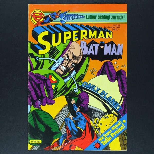 Superman Comic Nr. 22 1983 Comic Ehapa